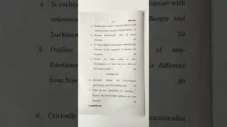 IGNOU-MSO001-June2025-Question paper- English/Hindi #IGNOU#Sociology#MSO#2025