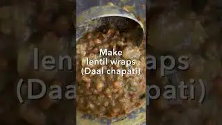 Easy healthy lentil wraps using leftover daal | gluten free recipe