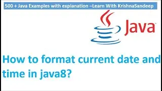 How to format date and time in java8?