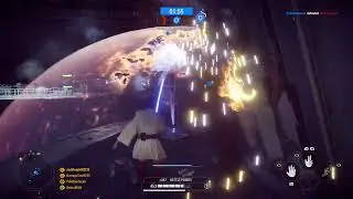 Obi Wan Kenobi defends the Republic Venator reactor. Till the end - Star Wars Battlefront II (2017)