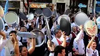 Конкурс официантов Carrera de mozos y camareras