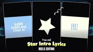Instagram Trending Lyrics xml  | Star Lyrics Reels Edit Alight Motion xml  ✨