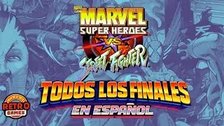 🔥 Marvel vs Street Fighter | Todos los Finales en Español 🎮💥
