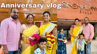 5th anniversary celebration vlog|kundrathur Murugan temple|visiting snehalaya silks