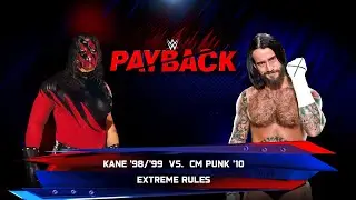 WWE 2k25 - CM Punk '10 против Kane '98: Матч по экстремальным правилам на Payback