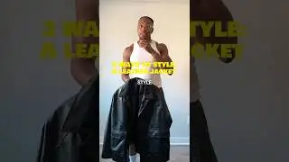 3 different ways to style a leather jacket! #fashion #mensfashion #outfitinspo #ootd #outfitideas