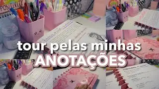 TOUR PELO MEU CADERNO NO ENSINO MÉDIO 🥹😴🫣❤️