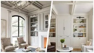 75 Beige Coffered Ceiling Living Room Design Ideas You'll Love 🔴
