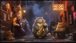 Fat Cat Jazz Club &ndash; Obese Cats Playing Relaxing Jazz for 1 hour
