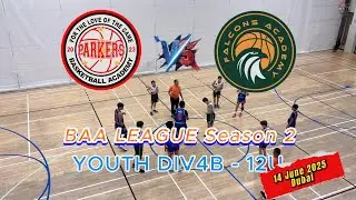Parkers VS FALCON 12U - BAA League Season 2 -  Elimination Top16 - 14 JUNE  2025 - Dubai