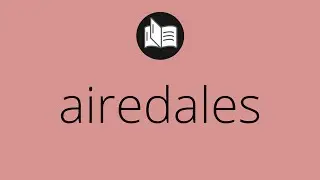 What AIREDALES means &bull; Meaning of AIREDALES &bull; airedales MEANING &bull; airedales DEFINITION