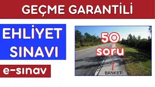 EHLİYET SINAV SORULARI 2023,  HAZİRAN TEMMUZ EHLİYET SINAVI