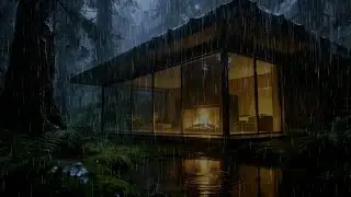 Calming Rain Sounds Around a Forest House 🌧 | Fall Asleep in Minutes with Cozy Rain