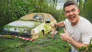 Rescatamos un coche abandonado despu&eacute;s de 40 a&ntilde;os en el bosque