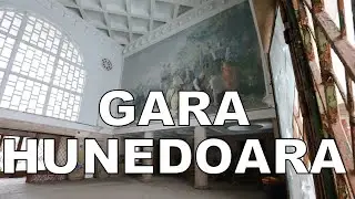 Gara Hunedoarei, simbol al orașului iarna. Povestea stației CFR