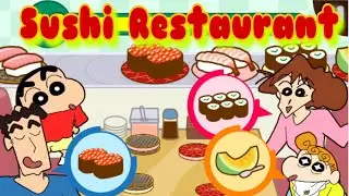 Crayon Shine-chan Operation Little Helper - Sushi Restaurant - Games For Kids