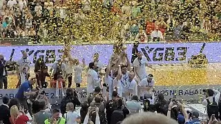 KK Bosna - KK Ilirija Ljubljana. ABA League 2 Playoff Finals game 3 농구 Košarka, utakmica i atmosfera