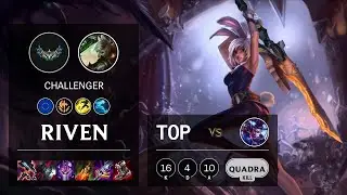 Riven Top vs Vayne - EUW Challenger Patch 12.5