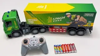 Unboxing RC Container Postal Truck, Mini RC Racing Car, Simulation Intelligent Snake, RC Police Car