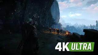 [4K] The Witcher 3 &ndash; Ultra Mods & Melodious Music! Wandering the frozen hills.