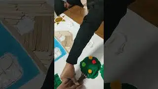 Describiendo un dibujo en relieve, hecho en el curso, lo que soy capaz