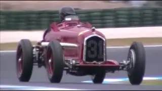 1931 Alfa Romeo Tipo B P3 Scuderia Ferrari supercharged straight 8 sound | Phillip Island Classic