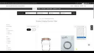 Product Display Counter Filter