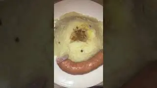Dutch food: Zuurkool stampot met rookworst