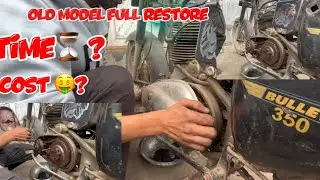 Royal Enfield old bullet standard restoration, full new work #bullet350 #oldbulletmodified 