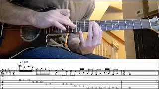 Sweep Picking and Tapping Idea in G# Minor (With Tabs)