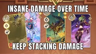 Golden Wolflord Deals Amazing Damage Over Time! | Genshin TCG