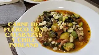 Carne de puerco con calabazas - La Sazón de las Tías