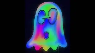 Guccighost animated LED sign by Neon Mfg.