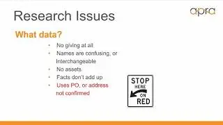 Apra Byte: Research Red Flags