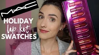 MAC Pretty Shiny Things Collection | Holiday 2018 Lip Kit Lip Swatches + Comparisons