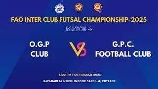 ⚡ O.G.P Club vs G.P.C. Football Club | FAO Inter Club Futsal Championship 2025 | Group B | LIVE 🔴