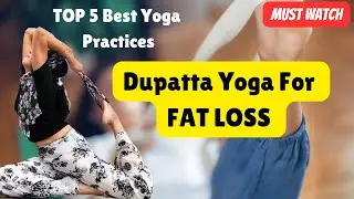 | Burn Belly Fat with Dupatta | Easy Core Yoga at Home|#DupattaYoga #BellyFatLoss #CoreStrength