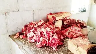 Amazing fastest workers meat cutting skills, Best beef slicing knife skills, How to cuts meat cow #9