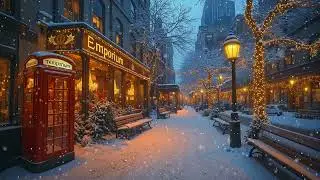 Cold Night Street Jazz 🌃 Cozy Smooth Jazz from Winter City Streets