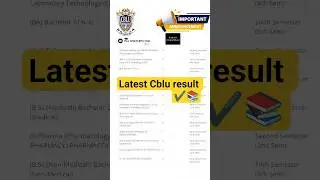 Cblu Result Latest #shorts #shortsfeed #cblu #cblubhiwani #result #short #shorts