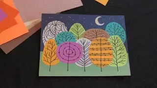 Paper Autumn Tree Collage