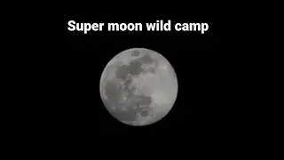 Super wolf moon winter wild camp | Hooped Dutch Army Bivvy Bag | -3 Cowboy camping 