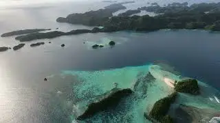 The Majestic Islands & Waters of Palau from above