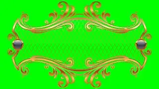 Gold EUROPE Gorgeous Decorative Elements vector  YouTube green screen Chroma key 4K HIGH FR60