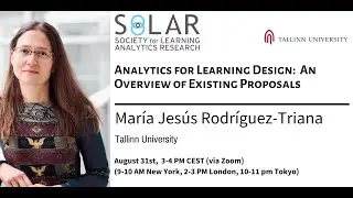 Analytics for Learning Design: An overview of existing proposals with Mar&iacute;a Jes&uacute;s Rodr&iacute;guez-Triana