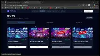 Hackathon Sui blockchain - Project Fair Ticket - Huỳnh Bảo Điền