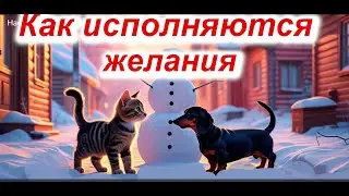 Как исполняются желания? Кто первый слышит мечты? Сказки Про Дружка и Васечку - щенка и котенка #cat