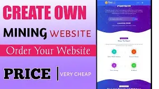 Create Crypto Mining website | apni investment website banao