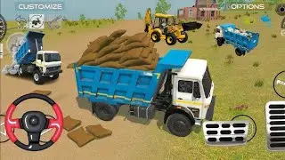 Indian Truck and Train Gadi Game 🔥👑 | Truck Loaded BORI :Indian Vehicles 3D Game 🎮 |  #crazygamery2w
