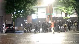 Passerby scuffles with Portland police